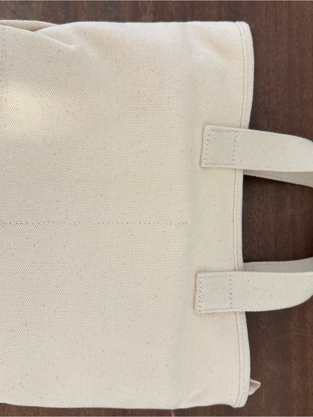 Parke x Target Canvas Tote Bag in Cream with Red Logo - Picture 4 of 5